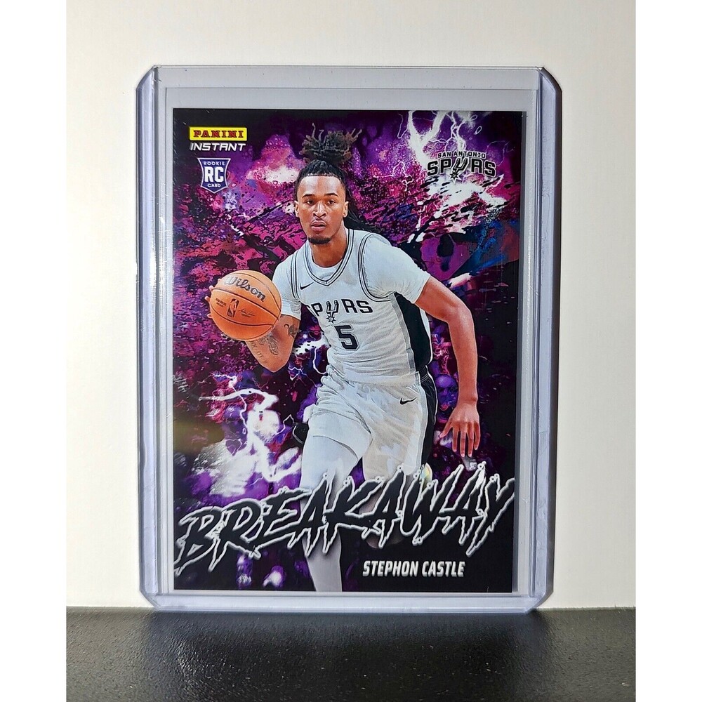 Stephon Castle Rookie 2024-25 Panini NBA #4 Breakaway Card Spurs 1/1355